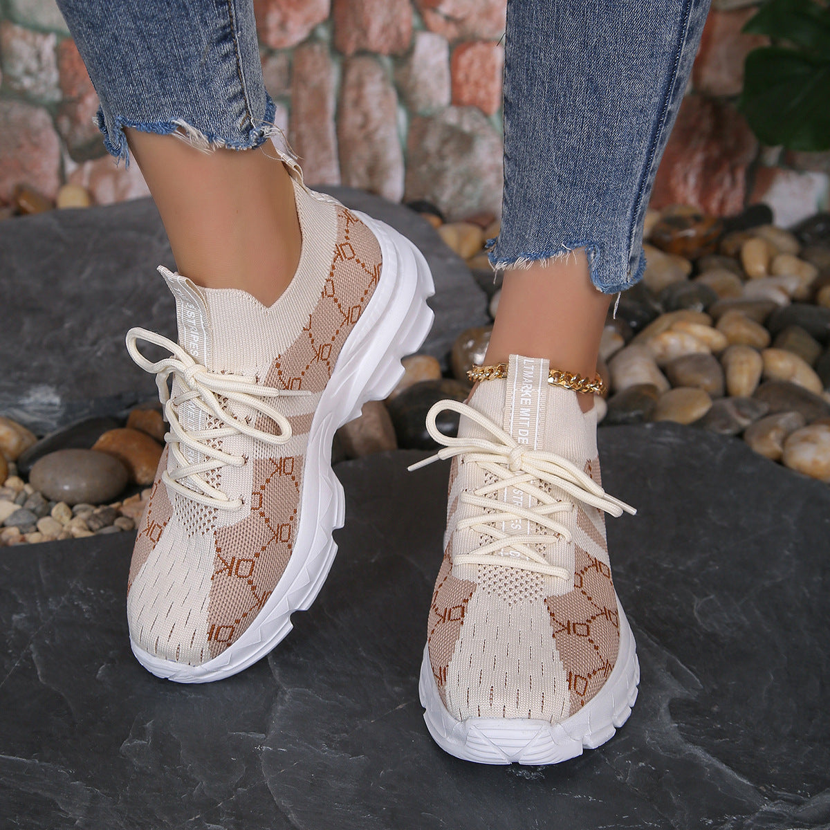 Serina Knit Sneakers Dam